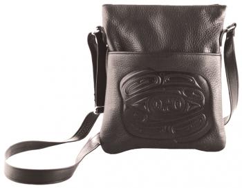 EMBOSSED SOLO BAG Raven DESIGN by Corrine Hunt